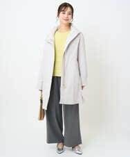 F1VAD42380 MK MICHEL KLEIN(小さいサイズ)(メゾン ドゥ サンク) 【小さいサイズ】ダウンライナー付きマルチwayモッズコート/撥水加工 モカ