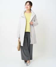 F1VAD42380 MK MICHEL KLEIN(小さいサイズ)(メゾン ドゥ サンク) 【小さいサイズ】ダウンライナー付きマルチwayモッズコート/撥水加工 モカ