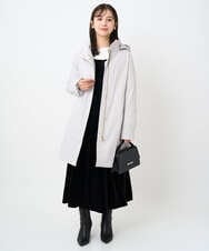 F1VAD42380 MK MICHEL KLEIN(小さいサイズ)(メゾン ドゥ サンク) 【小さいサイズ】ダウンライナー付きマルチwayモッズコート/撥水加工 モカ