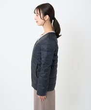 F1VAD42380 MK MICHEL KLEIN(小さいサイズ)(メゾン ドゥ サンク) 【小さいサイズ】ダウンライナー付きマルチwayモッズコート/撥水加工 モカ