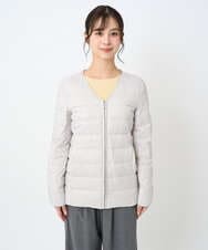 F1VAD42380 MK MICHEL KLEIN(小さいサイズ)(メゾン ドゥ サンク) 【小さいサイズ】ダウンライナー付きマルチwayモッズコート/撥水加工 モカ