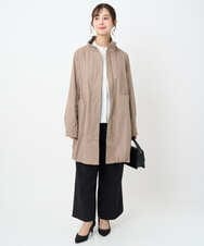 F1VAD42380 MK MICHEL KLEIN(小さいサイズ)(メゾン ドゥ サンク) 【小さいサイズ】ダウンライナー付きマルチwayモッズコート/撥水加工 モカ