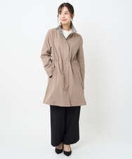 F1VAD42380 MK MICHEL KLEIN(小さいサイズ)(メゾン ドゥ サンク) 【小さいサイズ】ダウンライナー付きマルチwayモッズコート/撥水加工 モカ