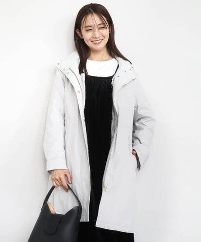 F1VAD42380 MK MICHEL KLEIN(小さいサイズ) 【小さいサイズ】ダウンライナー付きマルチwayモッズコート/撥水加工