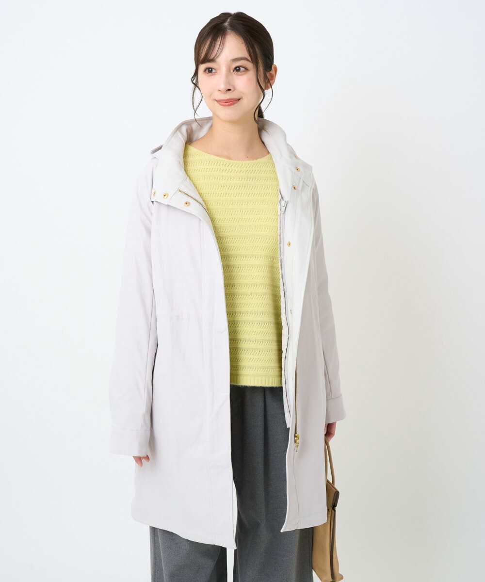 iCB ダウンライナー付きモッズコート フード付き　ネイビー 防寒アウター/ビジネス対応／ダウン入りライナー付き】3WAY