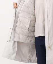 F1VAD42380 MK MICHEL KLEIN(小さいサイズ)(メゾン ドゥ サンク) 【小さいサイズ】ダウンライナー付きマルチwayモッズコート/撥水加工 ライトグレー