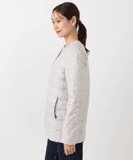 F1VAD42380 MK MICHEL KLEIN(小さいサイズ)(メゾン ドゥ サンク) 【小さいサイズ】ダウンライナー付きマルチwayモッズコート/撥水加工 ライトグレー
