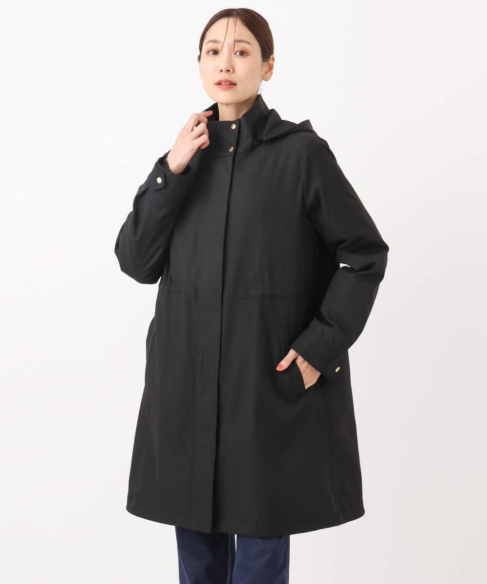 F1VAD42380 MK MICHEL KLEIN(小さいサイズ)(メゾン ドゥ サンク) 【小さいサイズ】ダウンライナー付きマルチwayモッズコート/撥水加工 ライトグレー