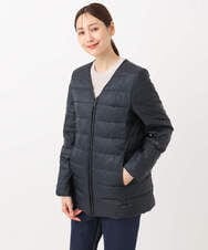 F1VAD42380 MK MICHEL KLEIN(小さいサイズ)(メゾン ドゥ サンク) 【小さいサイズ】ダウンライナー付きマルチwayモッズコート/撥水加工 ライトグレー