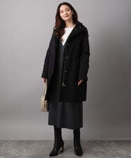 F1VAD42380 MK MICHEL KLEIN(小さいサイズ)(メゾン ドゥ サンク) 【小さいサイズ】ダウンライナー付きマルチwayモッズコート/撥水加工 ライトグレー