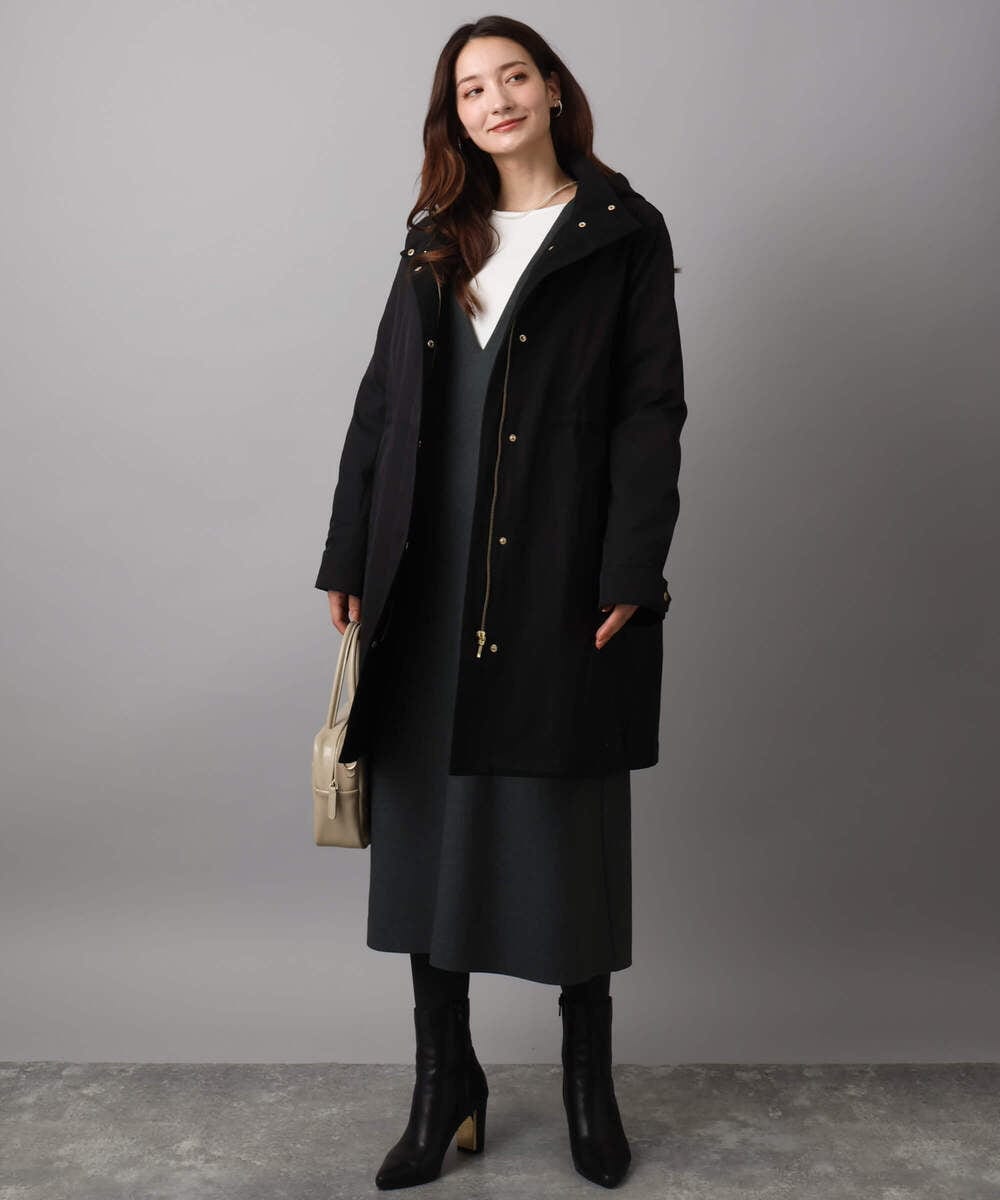 F1VAD42380 MK MICHEL KLEIN(小さいサイズ)(メゾン ドゥ サンク) 【小さいサイズ】ダウンライナー付きマルチwayモッズコート/撥水加工 ライトグレー