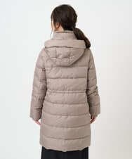 F1VAD50350 MK MICHEL KLEIN(小さいサイズ)(メゾン ドゥ サンク) 【小さいサイズ】ベーシックタフタ ロングダウンコート/撥水加工 モカ