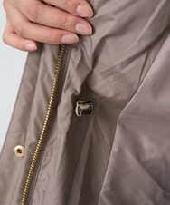 F1VAD50350 MK MICHEL KLEIN(小さいサイズ)(メゾン ドゥ サンク) 【小さいサイズ】ベーシックタフタ ロングダウンコート/撥水加工 モカ