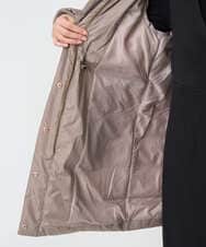 F1VAD50350 MK MICHEL KLEIN(小さいサイズ)(メゾン ドゥ サンク) 【小さいサイズ】ベーシックタフタ ロングダウンコート/撥水加工 モカ