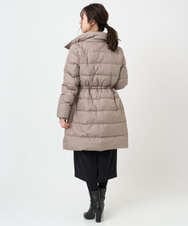 F1VAD50350 MK MICHEL KLEIN(小さいサイズ)(メゾン ドゥ サンク) 【小さいサイズ】ベーシックタフタ ロングダウンコート/撥水加工 モカ