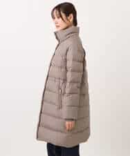 F1VAD50350 MK MICHEL KLEIN(小さいサイズ)(メゾン ドゥ サンク) 【小さいサイズ】ベーシックタフタ ロングダウンコート/撥水加工 モカ