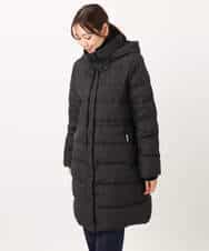 F1VAD50350 MK MICHEL KLEIN(小さいサイズ)(メゾン ドゥ サンク) 【小さいサイズ】ベーシックタフタ ロングダウンコート/撥水加工 モカ