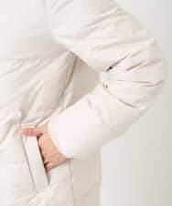 F1VAD52310 MK MICHEL KLEIN(小さいサイズ)(メゾン ドゥ サンク) 【小さいサイズ】ベーシックタフタ ミドルダウンコート/撥水加工 アイボリー