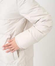 F1VAD52310 MK MICHEL KLEIN(小さいサイズ)(メゾン ドゥ サンク) 【小さいサイズ】ベーシックタフタ ミドルダウンコート/撥水加工 アイボリー