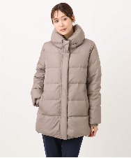 F1VAD52310 MK MICHEL KLEIN(小さいサイズ)(メゾン ドゥ サンク) 【小さいサイズ】ベーシックタフタ ミドルダウンコート/撥水加工 アイボリー