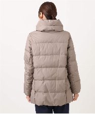 F1VAD52310 MK MICHEL KLEIN(小さいサイズ)(メゾン ドゥ サンク) 【小さいサイズ】ベーシックタフタ ミドルダウンコート/撥水加工 アイボリー