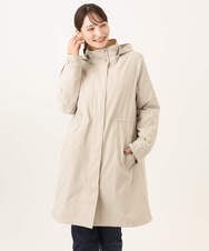 F1VAG42380 MK MICHEL KLEIN(小さいサイズ)(メゾン ドゥ サンク) 【小さいサイズ】[撥水/リサイクルダウン]ダウンライナー付きフーデットコート ブラック