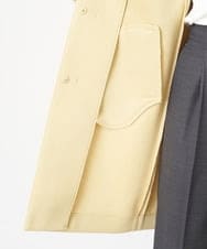 F1VAS40230 MK MICHEL KLEIN(小さいサイズ)(メゾン ドゥ サンク) 【小さいサイズ】カットボンディングノーカラーコート/洗える ベージュ