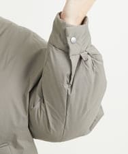 F1VAV46260 MK MICHEL KLEIN(小さいサイズ)(メゾン ドゥ サンク) 【小さいサイズ】マフラー付きノーカラー中綿コート アイボリー