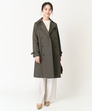 F1VDA12250 MK MICHEL KLEIN(小さいサイズ)(メゾン ドゥ サンク) 【小さいサイズ】ベーシックトレンチコート/撥水加工・防花粉 ベージュ