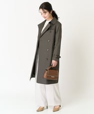 F1VDA12250 MK MICHEL KLEIN(小さいサイズ)(メゾン ドゥ サンク) 【小さいサイズ】ベーシックトレンチコート/撥水加工・防花粉 ベージュ
