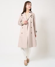 F1VDA12250 MK MICHEL KLEIN(小さいサイズ)(メゾン ドゥ サンク) 【小さいサイズ】ベーシックトレンチコート/撥水加工・防花粉 ベージュ
