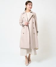 F1VDA12250 MK MICHEL KLEIN(小さいサイズ)(メゾン ドゥ サンク) 【小さいサイズ】ベーシックトレンチコート/撥水加工・防花粉 ベージュ