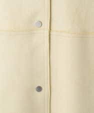 F1VDD32220 MK MICHEL KLEIN(小さいサイズ)(メゾン ドゥ サンク) 【小さいサイズ】フェイクスウェードノーカラーコート/洗える ライトイエロー