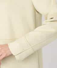 F1VDD32220 MK MICHEL KLEIN(小さいサイズ)(メゾン ドゥ サンク) フェイクスウェードノーカラーコート/洗える モカ