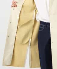 F1VDD32220 MK MICHEL KLEIN(小さいサイズ)(メゾン ドゥ サンク) フェイクスウェードノーカラーコート/洗える モカ