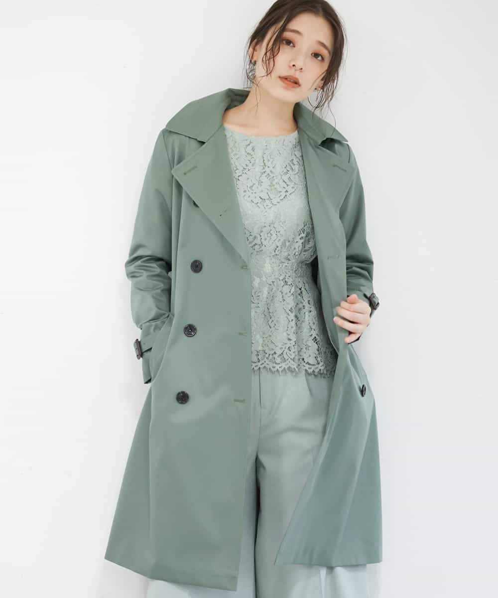 小さいサイズ はっ水加工 防花粉 ベーシックトレンチコート トレンチコート Mk Michel Klein 小さいサイズ メゾン ドゥ サンク イトキンオンラインストア