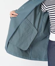 F1VFA01270 MK MICHEL KLEIN(小さいサイズ)(メゾン ドゥ サンク) 【小さいサイズ】ミドル丈ステンカラーコート/洗える ベージュ