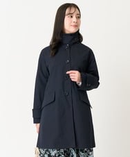F1VFA01270 MK MICHEL KLEIN(小さいサイズ)(メゾン ドゥ サンク) 【小さいサイズ】ミドル丈ステンカラーコート/洗える ベージュ