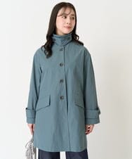 F1VFA01270 MK MICHEL KLEIN(小さいサイズ)(メゾン ドゥ サンク) 【小さいサイズ】ミドル丈ステンカラーコート/洗える ベージュ