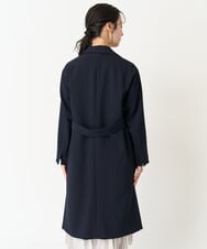 F1VFA14270 MK MICHEL KLEIN(小さいサイズ)(メゾン ドゥ サンク) 【小さいサイズ】ライトダブルクロスチェスターコート/洗える ライトグレー