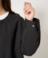 F1VFA26300 MK MICHEL KLEIN(小さいサイズ)(メゾン ドゥ サンク) 【小さいサイズ】タフタノーカラーロングコート/洗える アイボリー