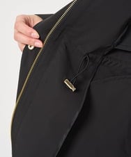 F1VFA26300 MK MICHEL KLEIN(小さいサイズ)(メゾン ドゥ サンク) 【小さいサイズ】タフタノーカラーロングコート/洗える アイボリー