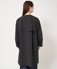 F1VFA26300 MK MICHEL KLEIN(小さいサイズ)(メゾン ドゥ サンク) 【小さいサイズ】タフタノーカラーロングコート/洗える アイボリー