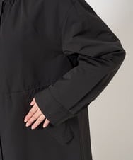 F1VFA26300 MK MICHEL KLEIN(小さいサイズ)(メゾン ドゥ サンク) 【小さいサイズ】タフタノーカラーロングコート/洗える アイボリー