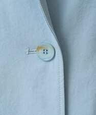 F1VFD10300 MK MICHEL KLEIN(小さいサイズ)(メゾン ドゥ サンク) 【小さいサイズ】トレンチディティールロングコート/撥水/洗える ライトブルー