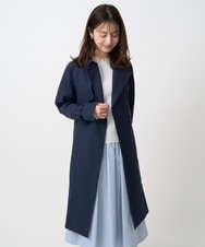 F1VFD10300 MK MICHEL KLEIN(小さいサイズ)(メゾン ドゥ サンク) 【小さいサイズ】トレンチディティールロングコート/撥水/洗える ライトブルー