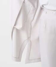 F1VFD14280 MK MICHEL KLEIN(小さいサイズ)(メゾン ドゥ サンク) 【小さいサイズ】ライトダブルクロスチェスターコート/洗える ネイビー