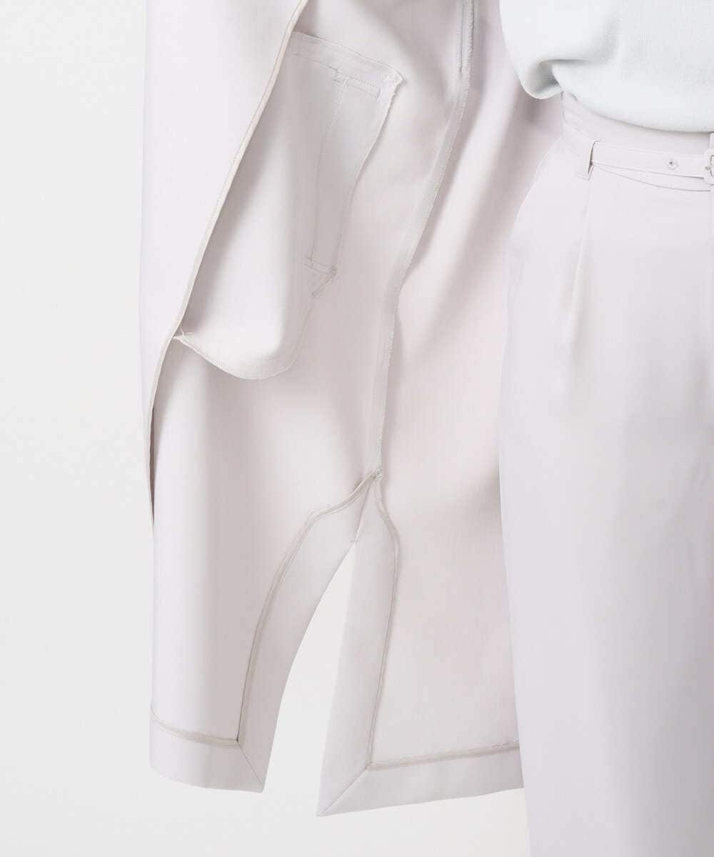 F1VFD14280 MK MICHEL KLEIN(小さいサイズ)(メゾン ドゥ サンク) 【小さいサイズ】ライトダブルクロスチェスターコート/洗える ネイビー