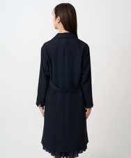 F1VFD14280 MK MICHEL KLEIN(小さいサイズ)(メゾン ドゥ サンク) 【小さいサイズ】ライトダブルクロスチェスターコート/洗える ネイビー