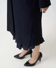 F1VFD14280 MK MICHEL KLEIN(小さいサイズ)(メゾン ドゥ サンク) 【小さいサイズ】ライトダブルクロスチェスターコート/洗える ネイビー